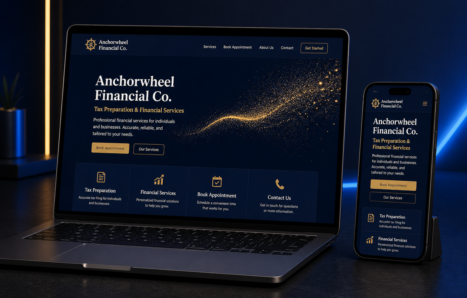Anchorwheel Financial Co website project preview